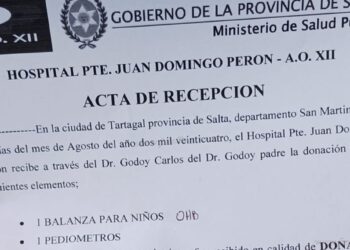 Tartagal: Hospital Zonal recibe en donación equipos del doctor Godoy para atención pediátrica