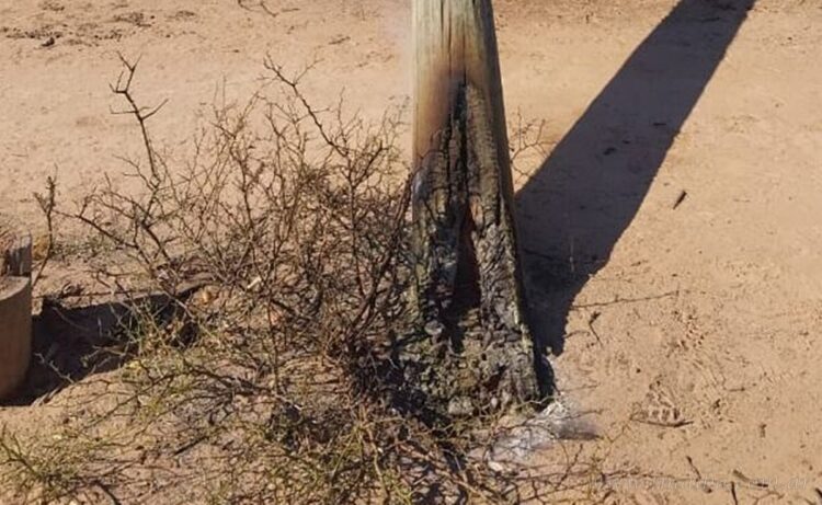 Embarcación: incendio intencional de postes en líneas de Media Tensión dejaron sin energía a miles de usuarios