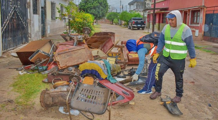 Tartagal: descacharrado en zona norte y separación de residuos secos en zona centro