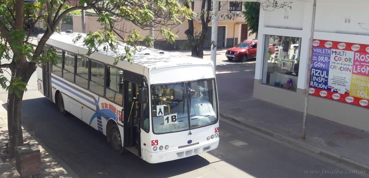 Pánico por incendio en colectivo urbano