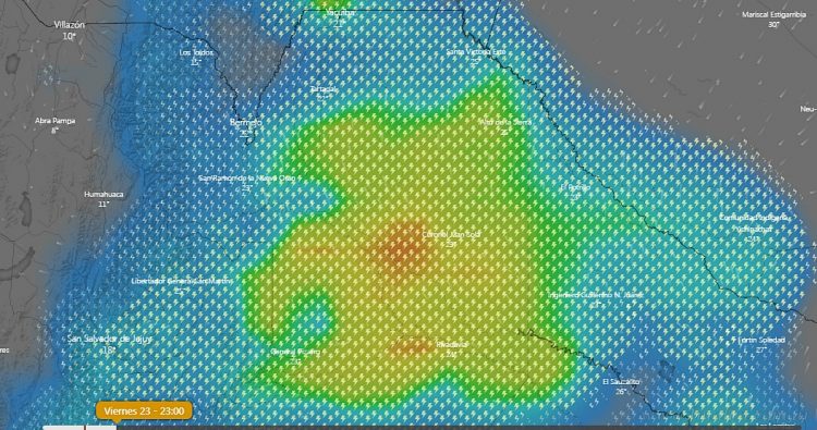 Rige alerta por tormentas intensas para la región norte de Salta