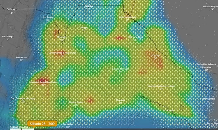 Fin de semana con tormentas fuertes en gran parte del país
