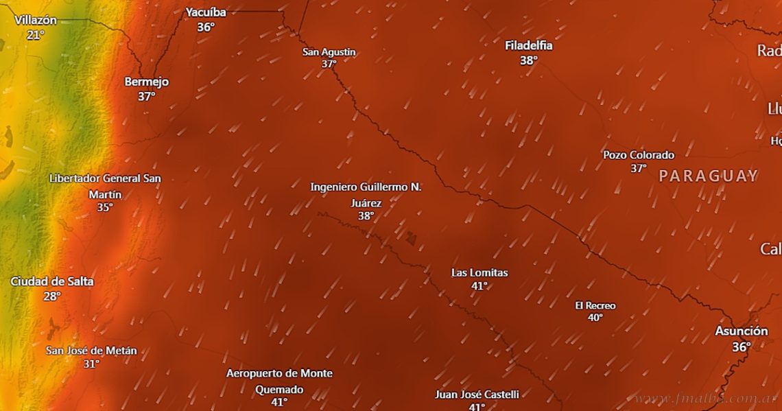 Alerta roja por altas temperaturas para cinco departamentos salteños