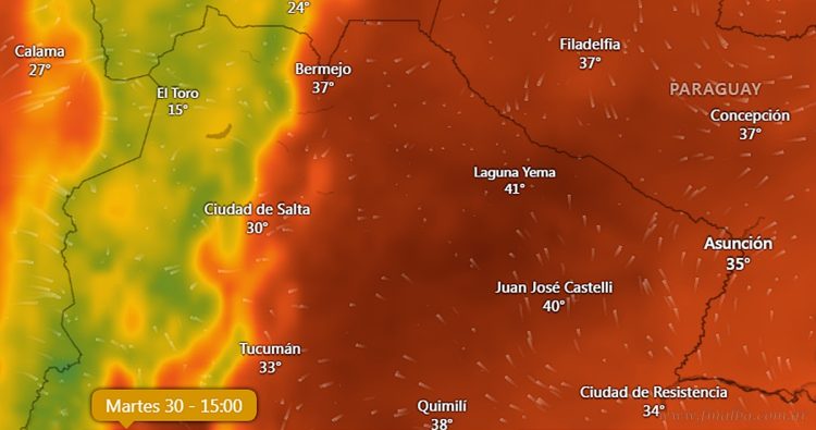 Alerta amarilla por altas temperaturas para departamentos del norte salteño
