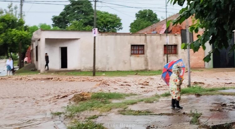 Fuerte tormenta deja calles inundadas en Tartagal y parajes sin energía