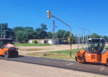 Ruta Nacional 86: comenzaron los trabajos de pavimentación